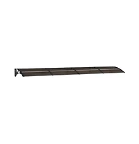 Door Canopy Black Polycarbonate 137.8 x 29.5 in Durable Canopy