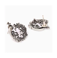 Sohi Women's Oxidised Drop Earrings