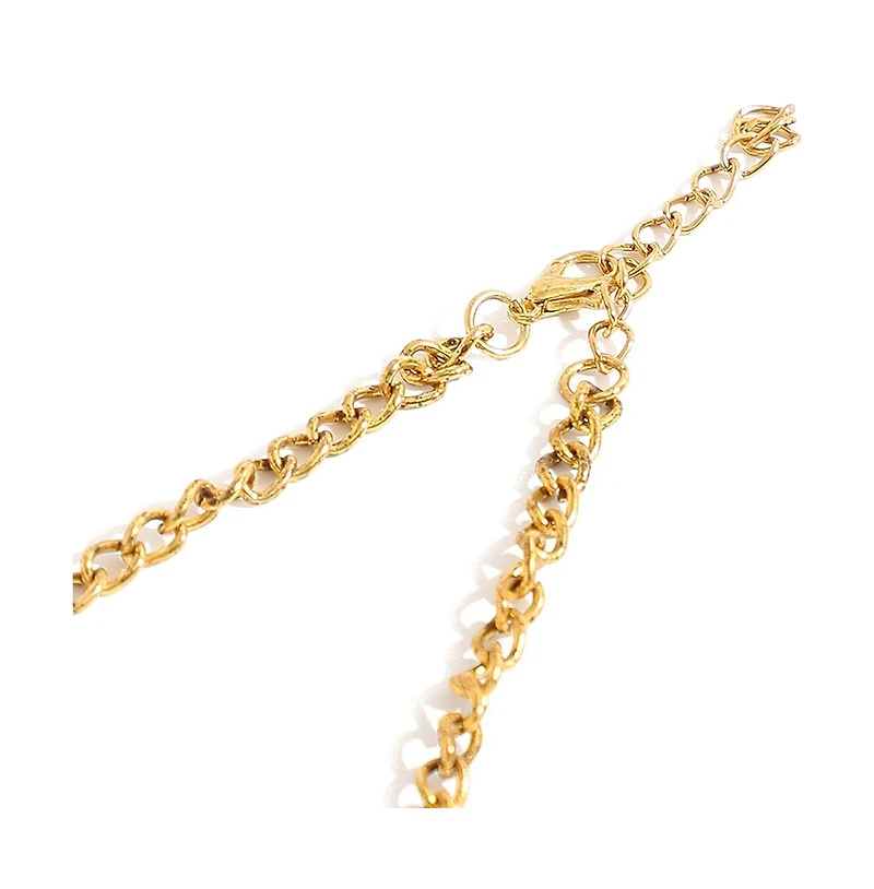 Sohi Women's Gold Plated Statement Necklace