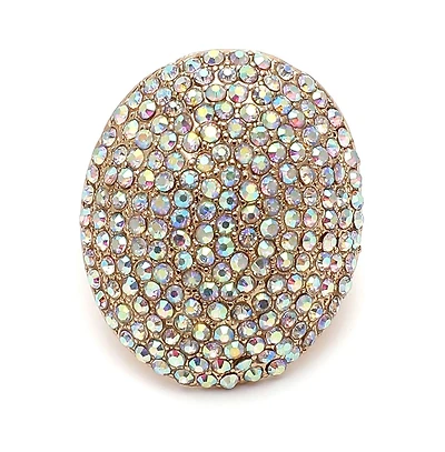 Sohi Women's Gold Plated Designer Stone Ring