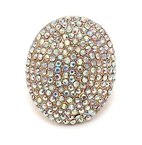 Sohi Women's Gold Plated Designer Stone Ring