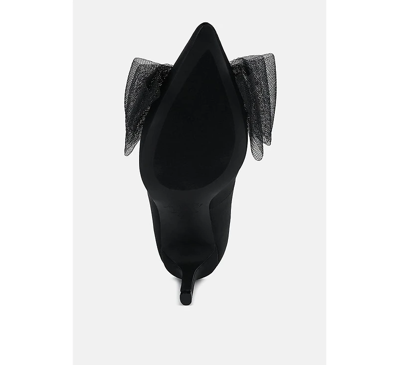 Women Odette Diamante Embellished Bow Stiletto Pumps