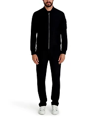 Karl Lagerfeld Paris Men's Zipper Bomber Jacket