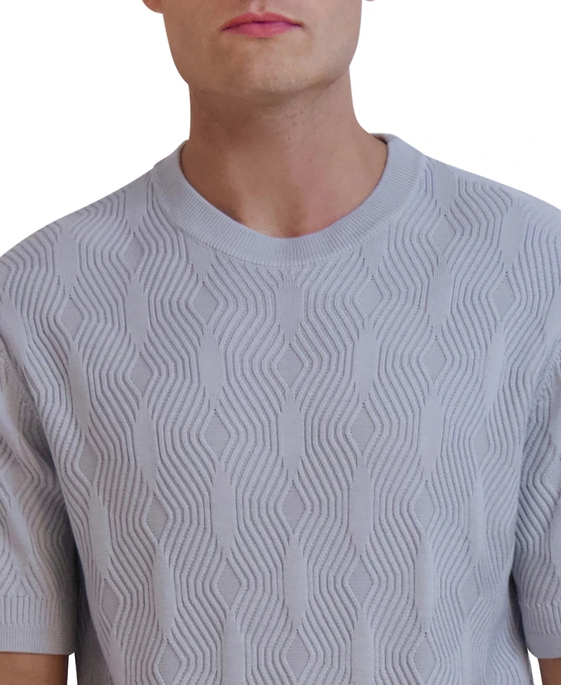 Karl Lagerfeld Paris Men's Short Sleeves Sweater