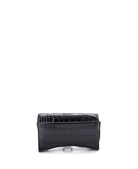 Pre-Owned Balenciaga Hourglass Chain Wallet Embossed Leather