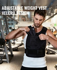 Sugift 22LB Adjustable Weighted Vest with Removable Weights for Men and Women
