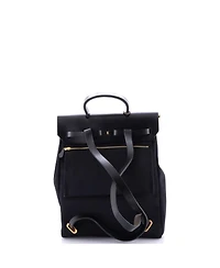Pre-Owned Hermes Herbag A Dos Zip Backpack Toile and Leather