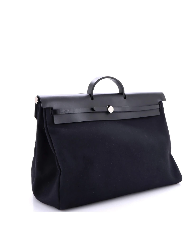Pre-Owned HERMA‰S 50 Herbag Zip Leather and Toile