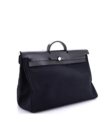 Pre-Owned HERMA‰S 50 Herbag Zip Leather and Toile