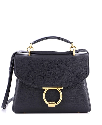Pre-Owned Salvatore Ferragamo Margot Satchel Leather