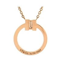 Pre-Owned Tiffany & Co. T Circle Pendant Necklace