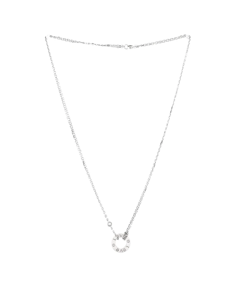 Pre-Owned Cartier 2 Diamonds Love Pendant Necklace