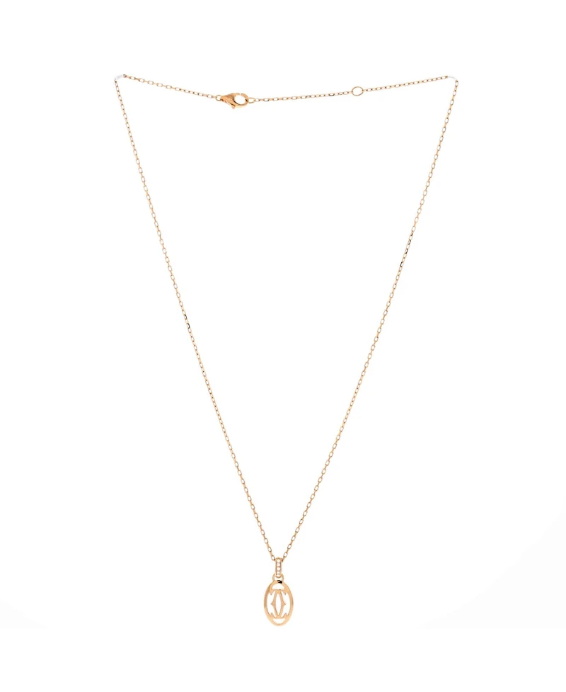 Pre-Owned Cartier Logo Double C Pendant Necklace