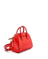 Pre-Owned Givenchy Mini Antigona Bag Embossed Leather