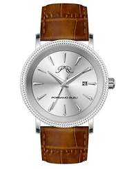 Porsamo Bleu Men's Veritas 1 Genuine Leather Band Watch 1362CVEL