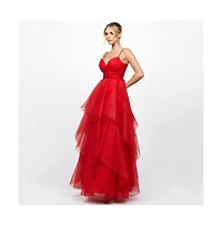 Bariano Women's Solenne Tiered Ball Gown