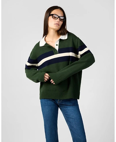 WeWoreWhat Women's Knitted Rugby Shirt