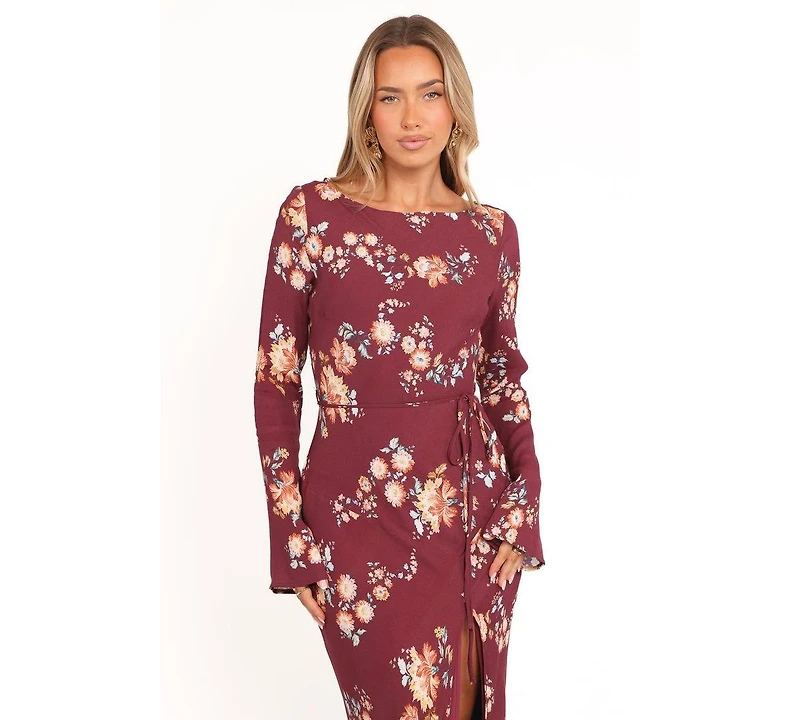 Petal and Pup Women's Alima Maxi Dress - Berry Floral Xl