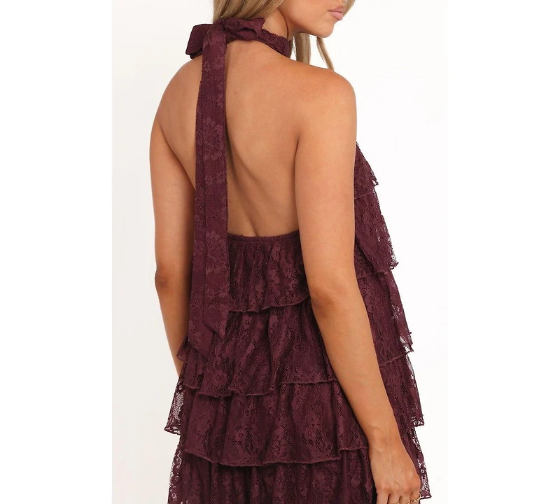 Petal and Pup Women's Zoella Maxi Dress - Cherry Lace