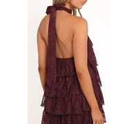 Petal and Pup Women's Zoella Maxi Dress - Cherry Lace