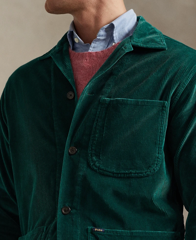 Polo Ralph Lauren Men's Corduroy Utility Long Sleeve Overshirt