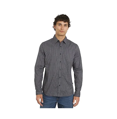 Dkny Men's Chancey Stretch Cotton Poplin Shirt