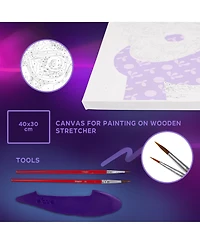 Wise Elk Okto Air-Dry Clay 3D Painting Kit – Kit Fashion Corgi (11.8 x 15.7 in)