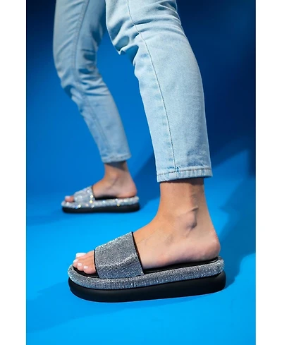 Prologue Shoes Oeste Rhinestone Platform Sandal (Women)