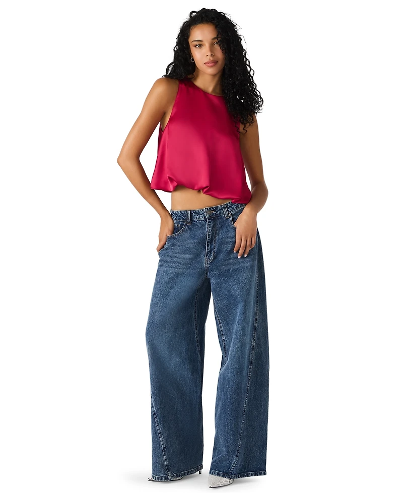 Steve Madden Women's Yazmin Sleeveless Bubble Top