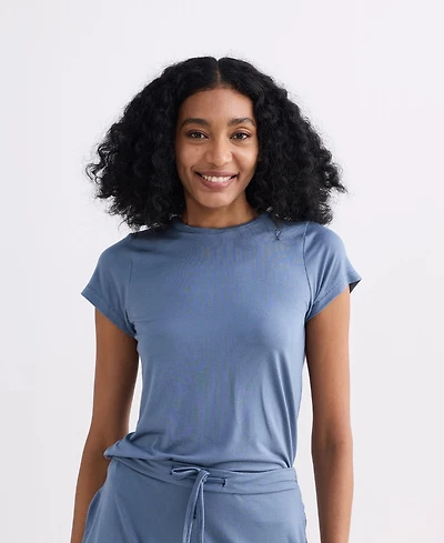 Reistor Women's Essential Short Sleeve Tee Blue