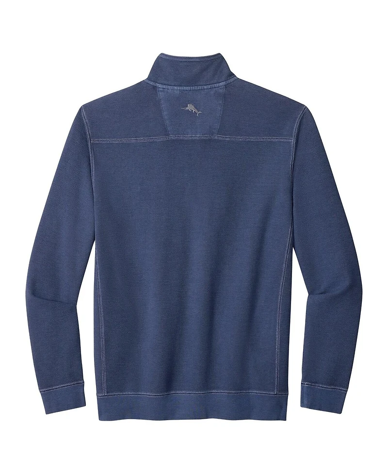 Tommy Bahama Men's Navy Michigan Wolverines Montego Bay Half-Zip Jacket
