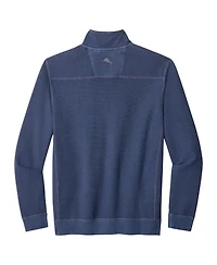 Tommy Bahama Men's Navy Michigan Wolverines Montego Bay Half-Zip Jacket
