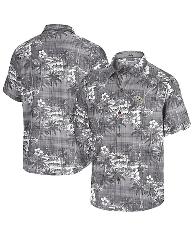 Tommy Bahama Men's Black Ucf Knights Coconut Point Palmetta IslandZone Camp Button-Up Shirt