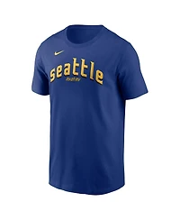 Nike Men's Cal Raleigh Royal Seattle Mariners City Connect Fuse Name Number T-Shirt