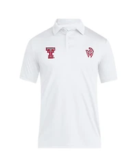 Adidas Men's x Mahomes White Texas Tech Red Raiders Strategy Aeroready Polo Shirt