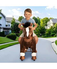 PonyCycle Model Y Chocolate Brown Horse Rideable Toy for Age 4