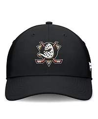 Fanatics Men's Black Anaheim Ducks Core Primary Logo Flex Hat