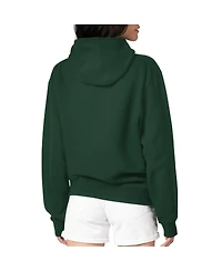 G-iii 4Her by Carl Banks Women's Green Boston Celtics Flowers Team Logo Graphic Fleece Pullover Hoodie