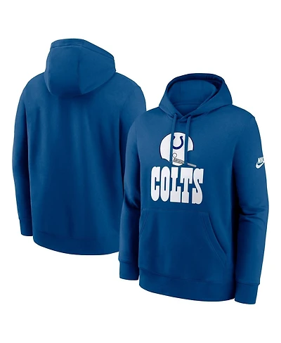 Nike Men's Royal Indianapolis Colts Best Season Rewind Club Pullover Hoodie