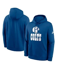 Nike Men's Royal Indianapolis Colts Best Season Rewind Club Pullover Hoodie