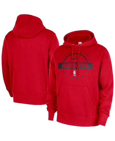 Nike Men's Red Houston Rockets 2025/26 Authentic Practice Club Pullover Hoodie