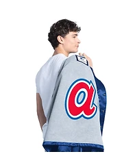 Starter Men's Royal Atlanta Braves Cooperstown Collection Point Man Full-Snap Coaches Jacket