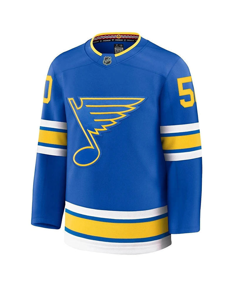 Fanatics Men's Binnington Blue St. Louis Blues Home Premium Player Jersey