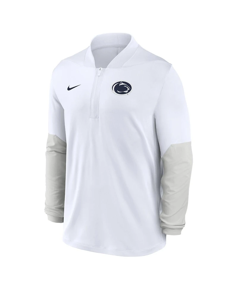 Nike Men's White Penn State Nittany Lions One Goal Performance Half-Zip Pullover Hoodie