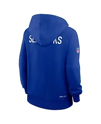 Nike Women's Royal Seattle Seahawks Throwback Sideline Standard Issue Dri-fit Hoodie
