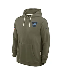 Nike Men's Olive Detroit Lions 2025 Salute to Service Sideline Standard Issue Dri-fit Hoodie