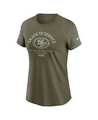 Nike Women's Olive San Francisco 49ers 2025 Salute to Service Sideline T-Shirt