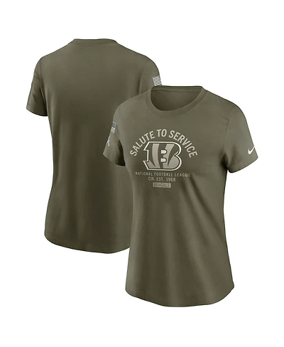 Nike Women's Olive Cincinnati Bengals 2025 Salute to Service Sideline T-Shirt