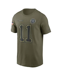 Nike Men's Micah Parsons Olive Dallas Cowboys 2025 Salute to Service Name Number T-Shirt