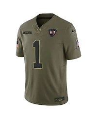 Nike Men's Malik Nabers Olive New York Giants 2025 Salute to Service Limited Jersey
